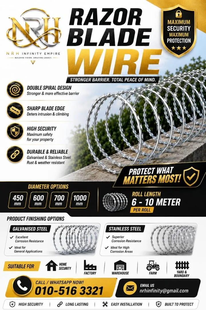 Razor blade wire brochure