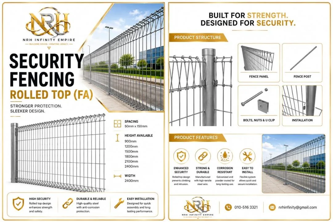 Roll top fence brochure